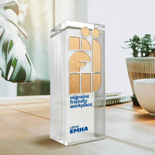 Migreenisõbraliku töökoha märgis